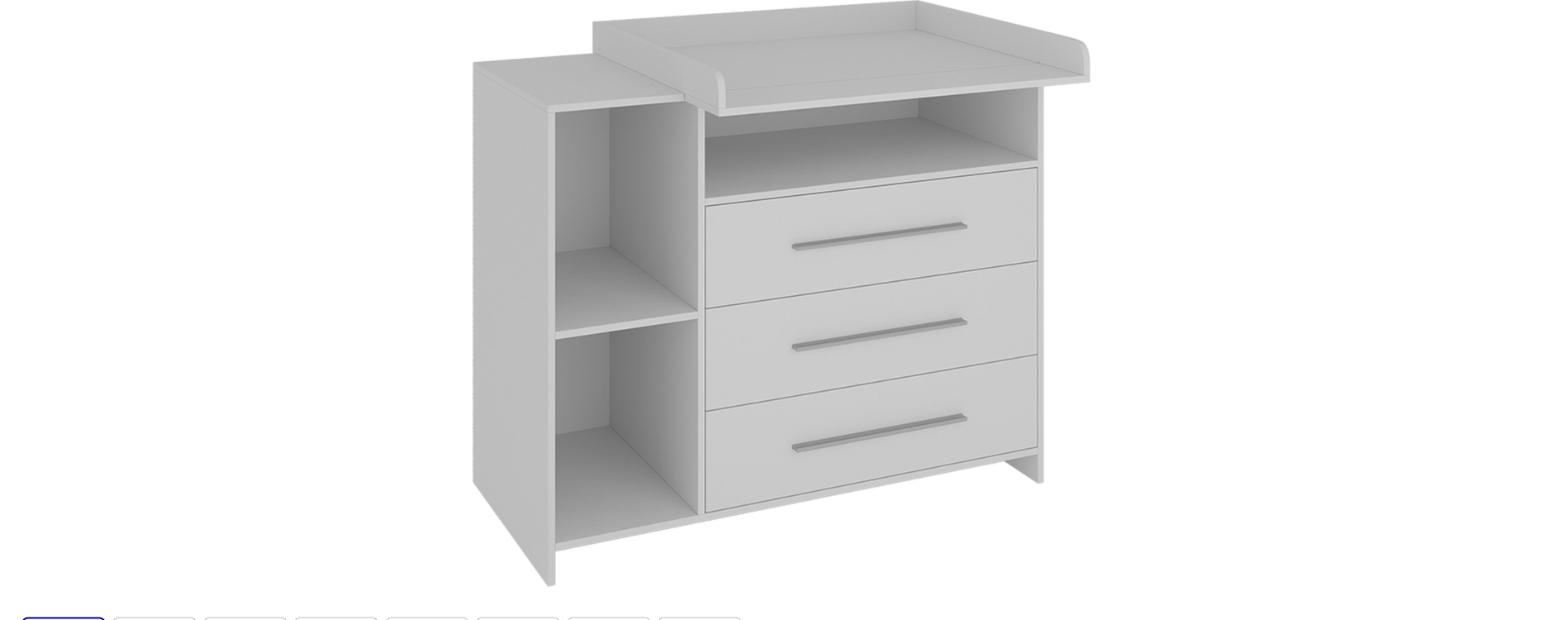 Vicco Paula Commode – 110 x 93.5 cm met commode Wit